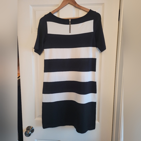 Tristan Midi Dress, black and white. - Picture 3 of 3